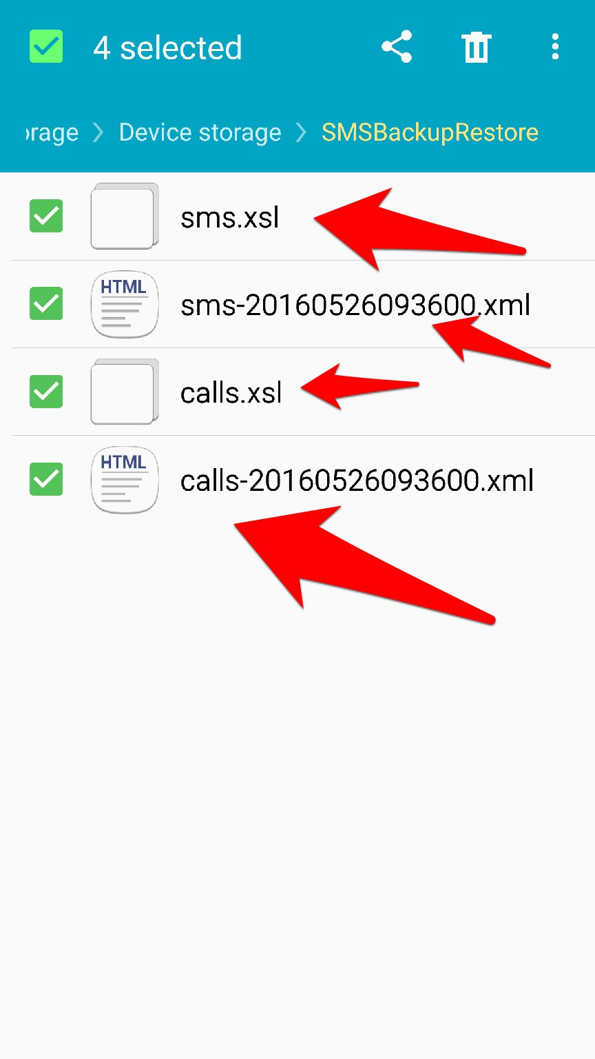تطبيق SMS Backup & Restore لعمل نسخة احتياطية من الرسائل وسجل المكالمات | بحرية درويد