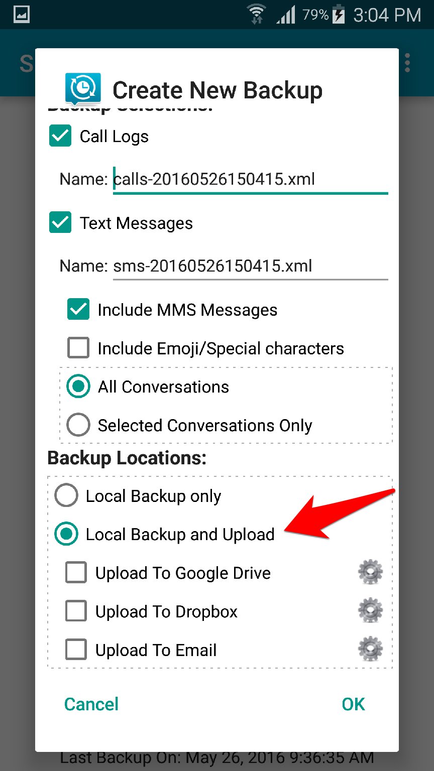 تطبيق SMS Backup & Restore لعمل نسخة احتياطية من الرسائل وسجل المكالمات | بحرية درويد