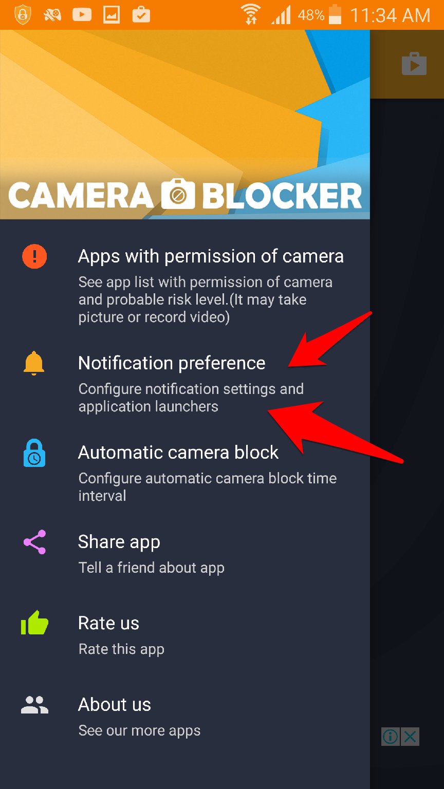 تطبيق Camera Blocker لحماية كاميرا جوالك الاندرويد من التجسس | بحرية درويد