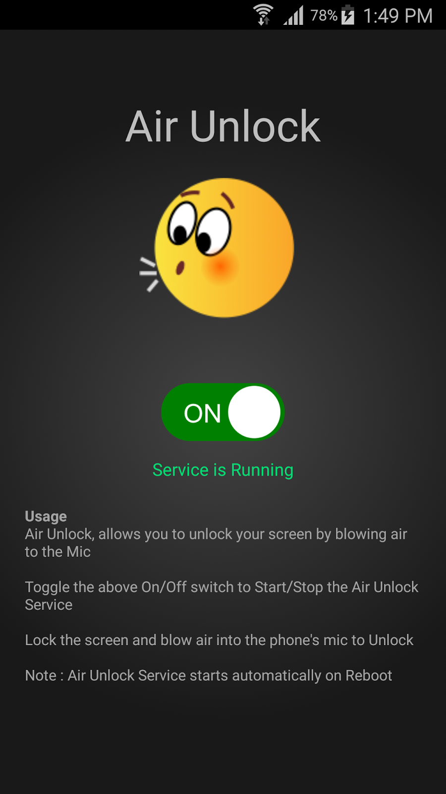 تطبيق Air Unlock لتشغيل شاشة جوالك بمجرد النفخ عليه | بحرية درويد