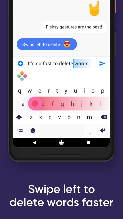 تطبيق لوحة المفاتيح "الكيبورد" Fleksy يضيف ميزة جديدة ومفيدة | بحرية درويد